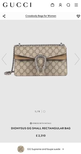 GUCCI Dionysus Beige Small Shoulder Bag 499623 RRP £2400 100% Authentic - Picture 4 of 15
