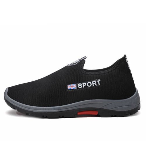 ZAPATOS DEPORTIVOS SIN CORDONES LIGEROS PARA CAMINAR PARA HOMBRES ZAPATOS DEPORTIVOS INFORMALES TALLA UK - Imagen 7 de 32