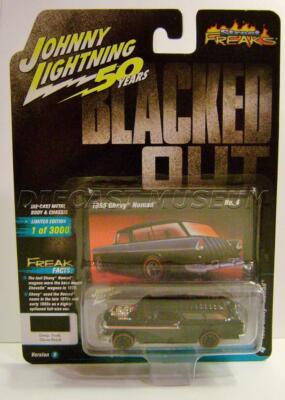 1955 '55 CHEVY NOMAD V/B BLACKED OUT STREET FREAKS JOHNNY LIGHTNING 2019
