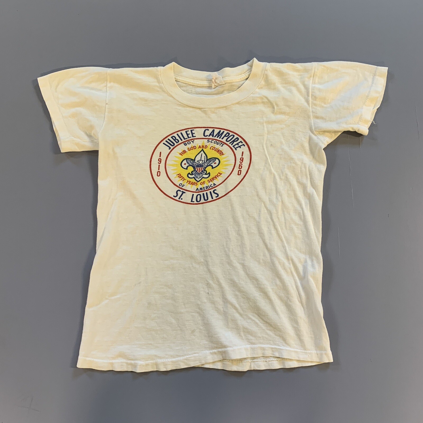 Vintage 50s 60s Boy Scouts Camporee Jubilee Tee Shirt… Gem