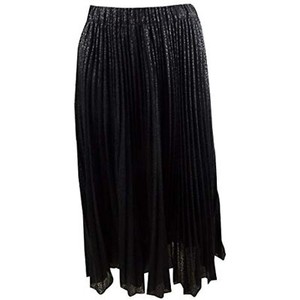 leopard print midi skirt black