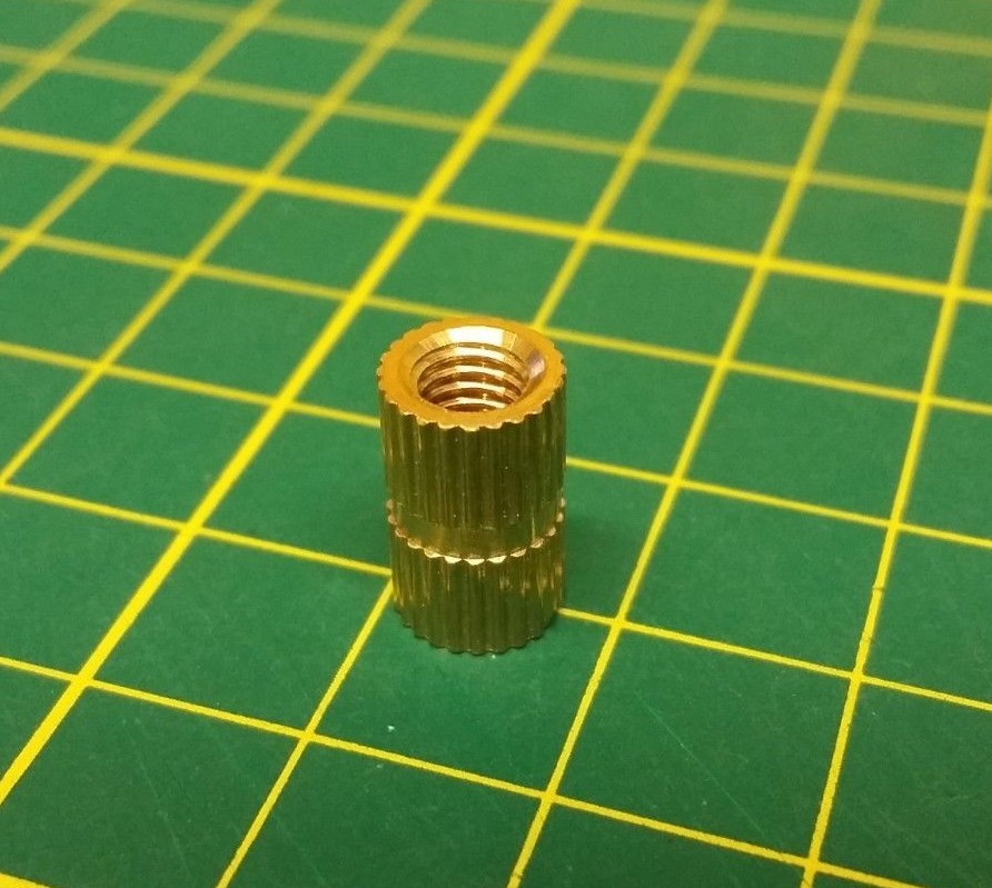 M5 x 12mm Brass knurled thumb nuts inserts embedded screw bolts for 3d