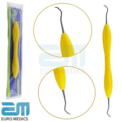 MICRO SICKLE SCALER SILICONE COATED DENTAL HAND INSTRUMENT PERIODONTAL ERGONOMIC - Picture 3 of 6