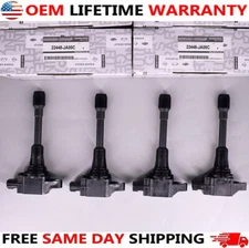 4PCS OEM Ignition Coil For infiniti Altima Rogue Sentra Versa UF549 22448-JA00C