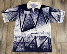 Vintage 90s Marval Soccer Medium All Over Print #19 Crazy Print Jersey