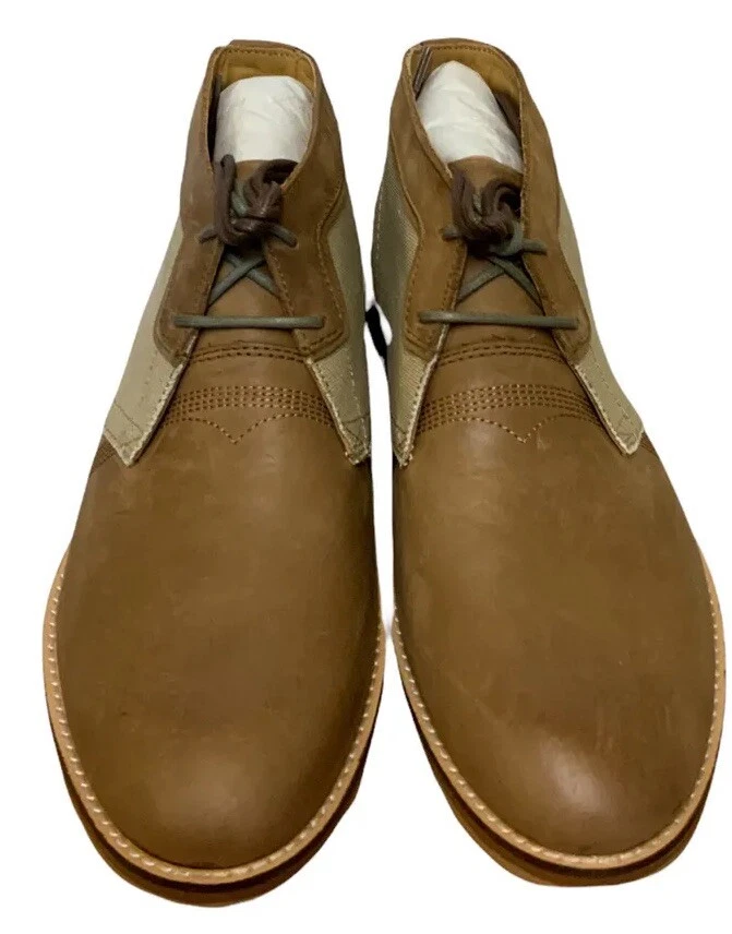 HUSH PUPPIES Devon Hamlin Chukka Taup Cuero/Lona talla 10 Foto 2 de 4