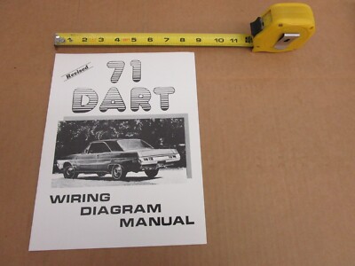 1971 Dodge Dart WIRING DIAGRAM electrical shop service manual REPRINT 8