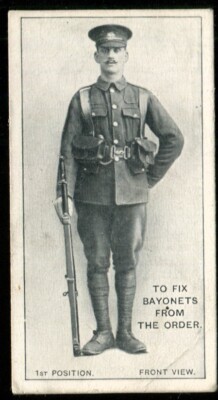Tabakkarte, Ogdens, Infanterieausbildung, 1915, Fix Bajonette eins, #15