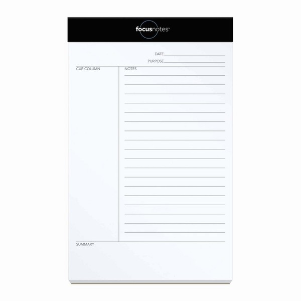 TOPS FocusNotes Legal Pad 5 X 8 White 50 Sheets Top77153 for sale