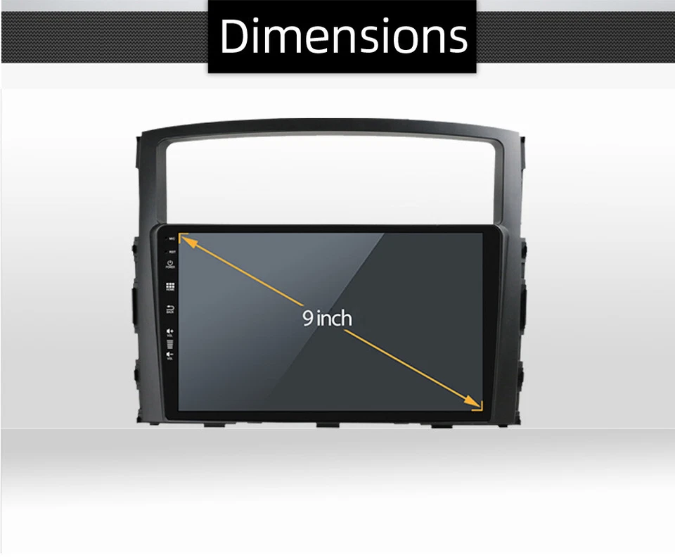 Radio estéreo de coche Carplay para Mitsubishi Montero Pajero 2006-2017 Android 14 32 GB Foto 4 de 4