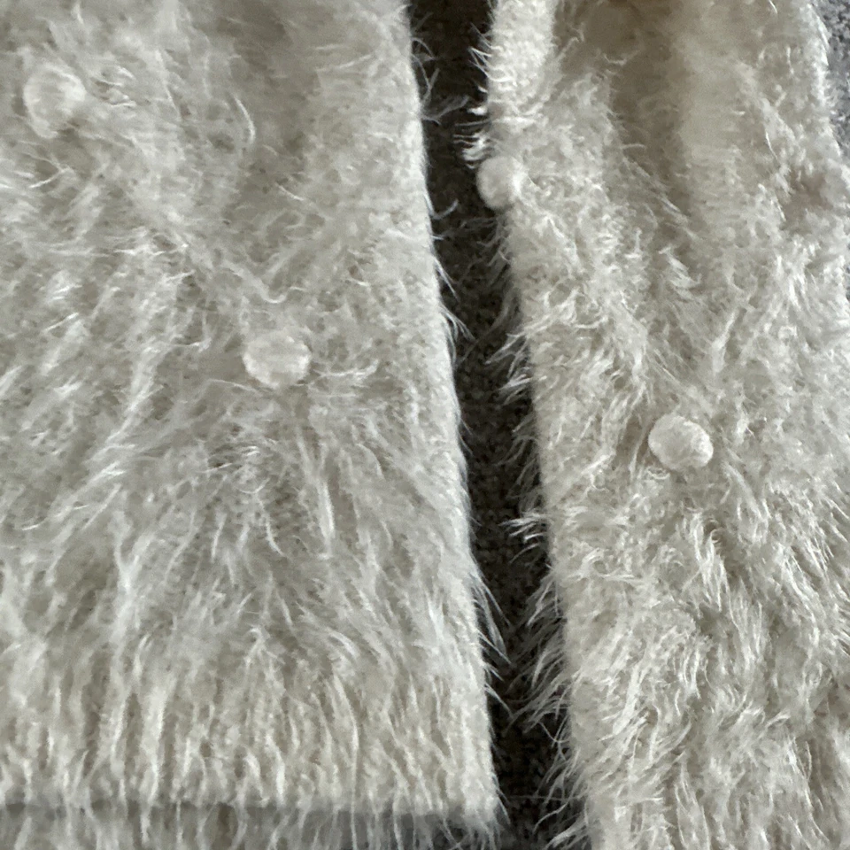 Redherring womens fluffy cream jumper 8 red herring - Image 4 of 4