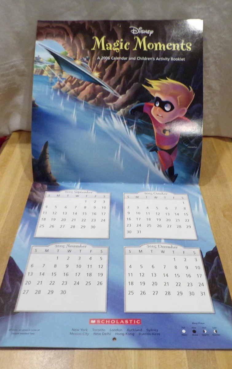 Calendar - Disney Magic Moments, 2006 (No activity book) | eBay