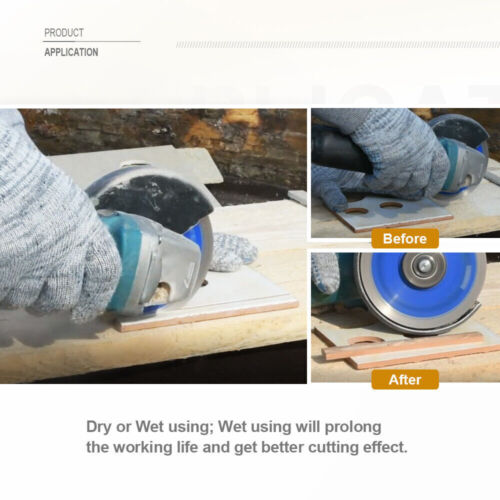 4"/4.5"/5" Diamond Saw Blades Tile Ceramic Dry Cutting Discs Cutter Wheel Tool / - Picture 4 of 13