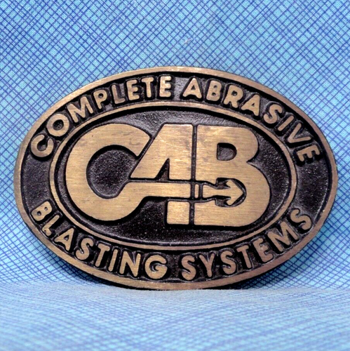 Fibbia per cintura CAB Promo completa di sistemi di sabbiatura abrasiva vintage DynaBuckle .QRT958 - Foto 5 di 9