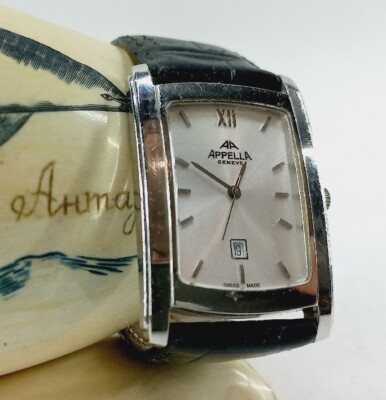 APPELLA MEN'S ELEGANT WATCH AP-743-3001 Swiss quartz  Sapphire crystal Date