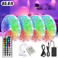 66ft LED Light Strip Color Changing Lights Home Decoration Indoor Light String