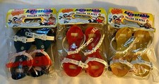 VTG Kid's ROLLER SKATES  Plastic w Metal Support  Choose: RED BLUE or YELLOW