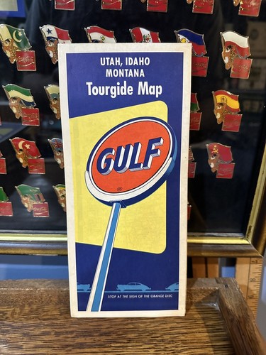 1951 Golf Straßenkarte: Utah Idaho Montana GEBRAUCHT