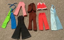 Vintage 60s Barbie Mattel 18 Piece Summer Jumper Jumpsuit Outfit Clothing Lot