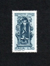 Italy 1971 400th Death Anniversary of Cellini single-value set (SG 1279) MNH