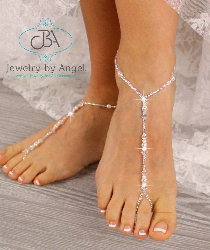 Foot jewellery for beach wedding hot sale