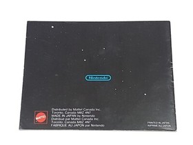 Volleyball Authentic NES Nintendo Manual Only *CAD Variant