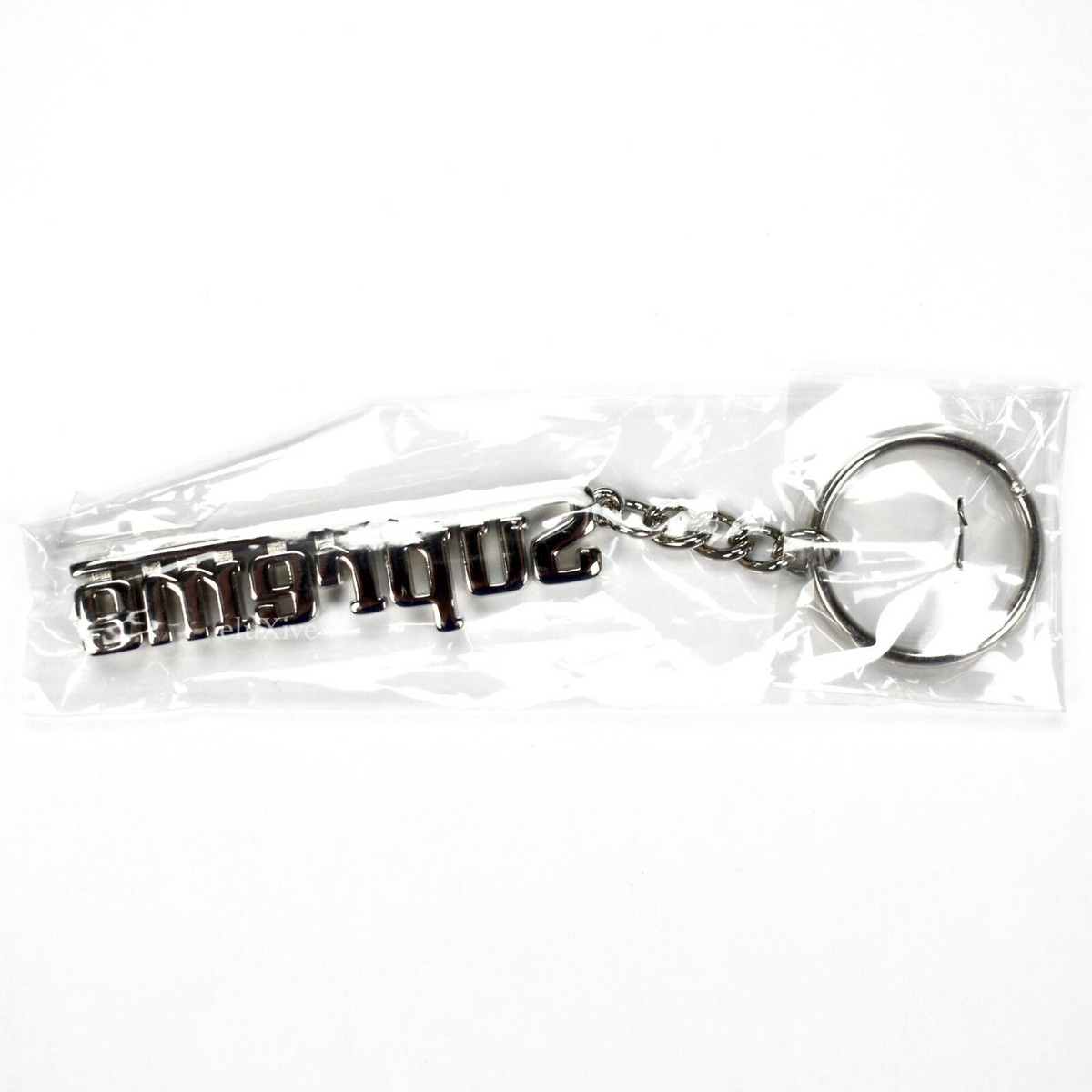 NWT Supreme Silver Grand Prix Ferrari Formula Logo Metal Keychain