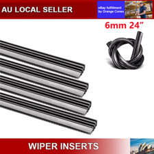 AU Genuine 10X Premium Wiper Blade Inserts Refills 6mm 24" With Twin Rail Metal