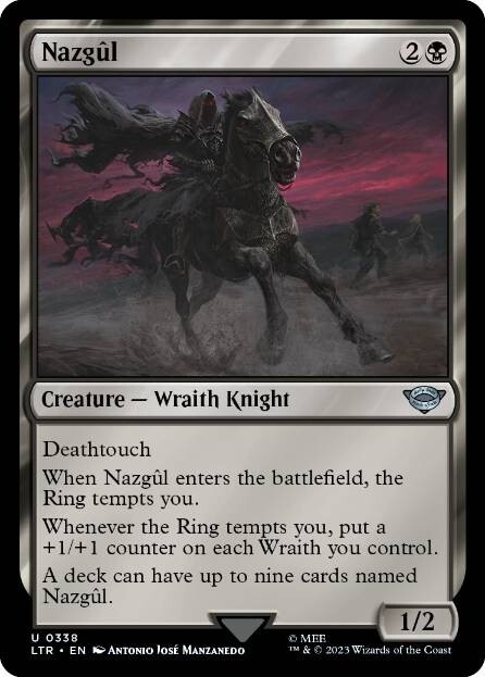 NAZGUL Full Set MTG NM Lord of the Rings LOTR - 9 Card Set
