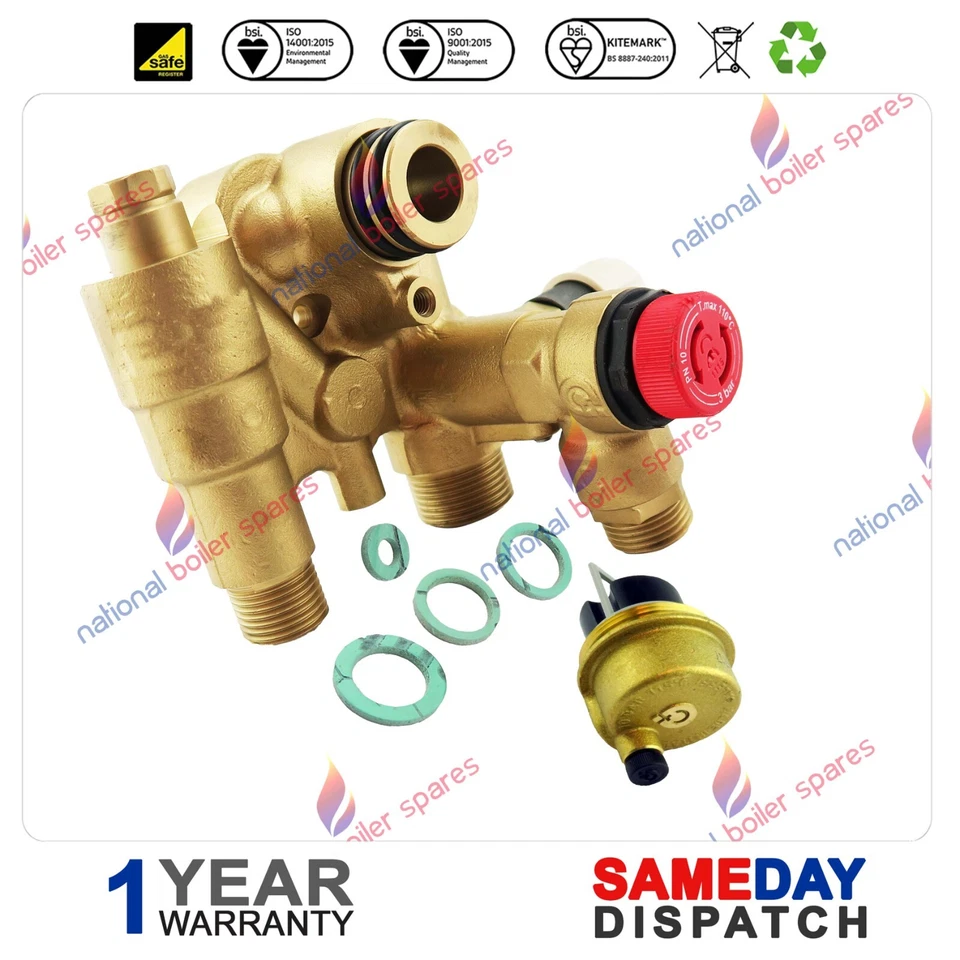 Baxi Boiler Hydraulic Inlet Valve (12L) + Automatic Air Vent AAV 5132454 5132455