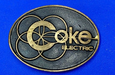 Coke Electric Company Promotional Belt Buckle - Slc Utah L B Buckle