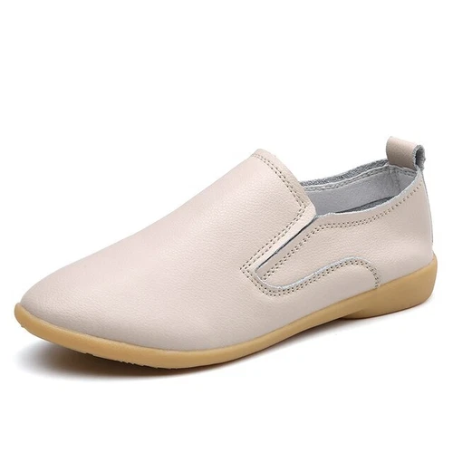 Women Oxford Shoes Leather Ballet Flats Lace Up Soft Casual Comfortable Ladies - Bild 32 von 42