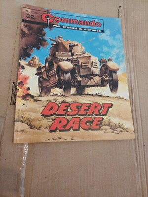 COMMANDO COMIC #2325 (1989)  DC THOMPSON MEDIA Desert Race  32p Free UK Post 