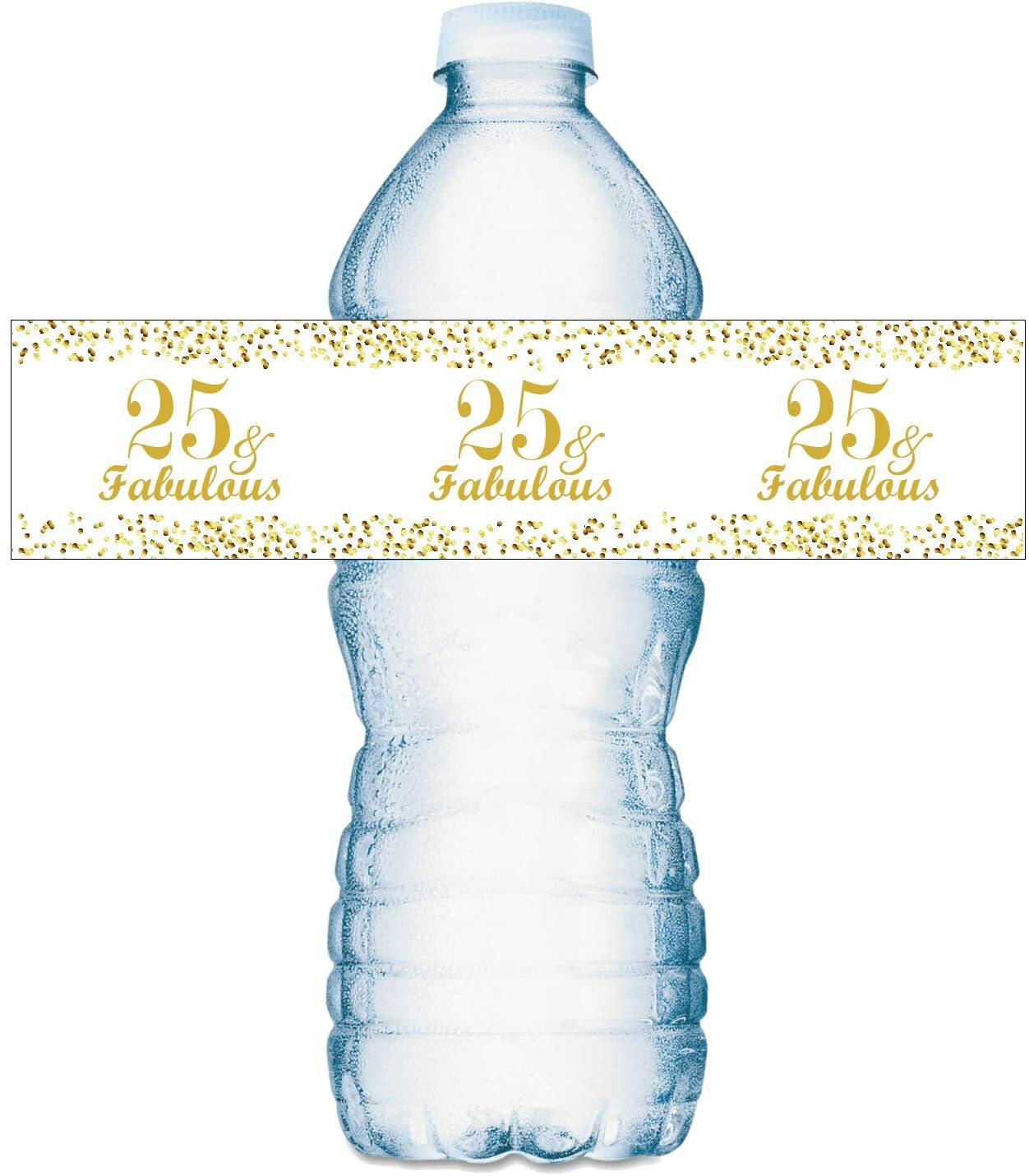 Labels  (set Of 20) Glossy Waterproof Happy Birthday