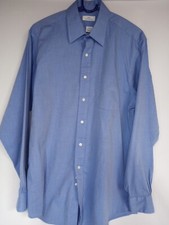 Brooks Brothers 346 Men's Long Sleeve Dress Shirt-Blue-16-34/35