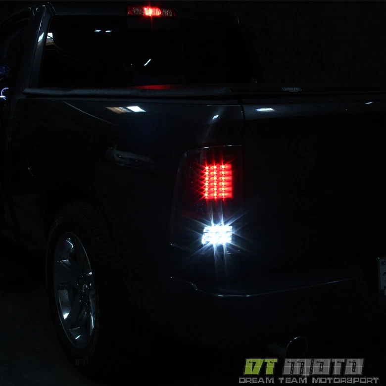 Update Design Blk 2009-2018 Dodge Ram 1500 2500 3500 LED Tail Lights Brake Lamps - Image 4 of 4