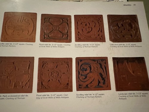 old Alhambra terra-cotta decorative tile 1926 - Picture 7 of 7