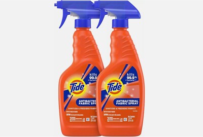 Tide Antibacterial Fabric Spray, 2 Count, 22 Fl oz Each