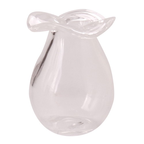 1 12 Simulation Glass Vase Realistic Decoration Dollhouse Flowerpot Model Home - Picture 7 of 11