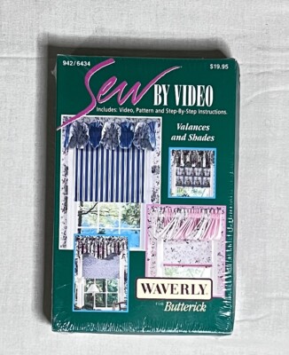 NIB Waverly for Butterik SEW by Video Valances&Shades 942/6434 VHS c. 1990s ISBN