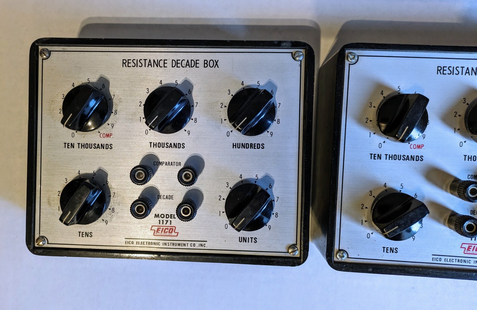 Two Eico Model 1171 Resistance Decade Boxes Tested Working eBay