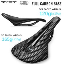 3D Printed Carbon Bike Saddle 140mm SuperLight EVA Road Mountain Racing Seat
