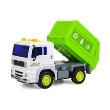 Garbage Truck Toys Friction-Powered Trash Truck Toys with Light and Sound New