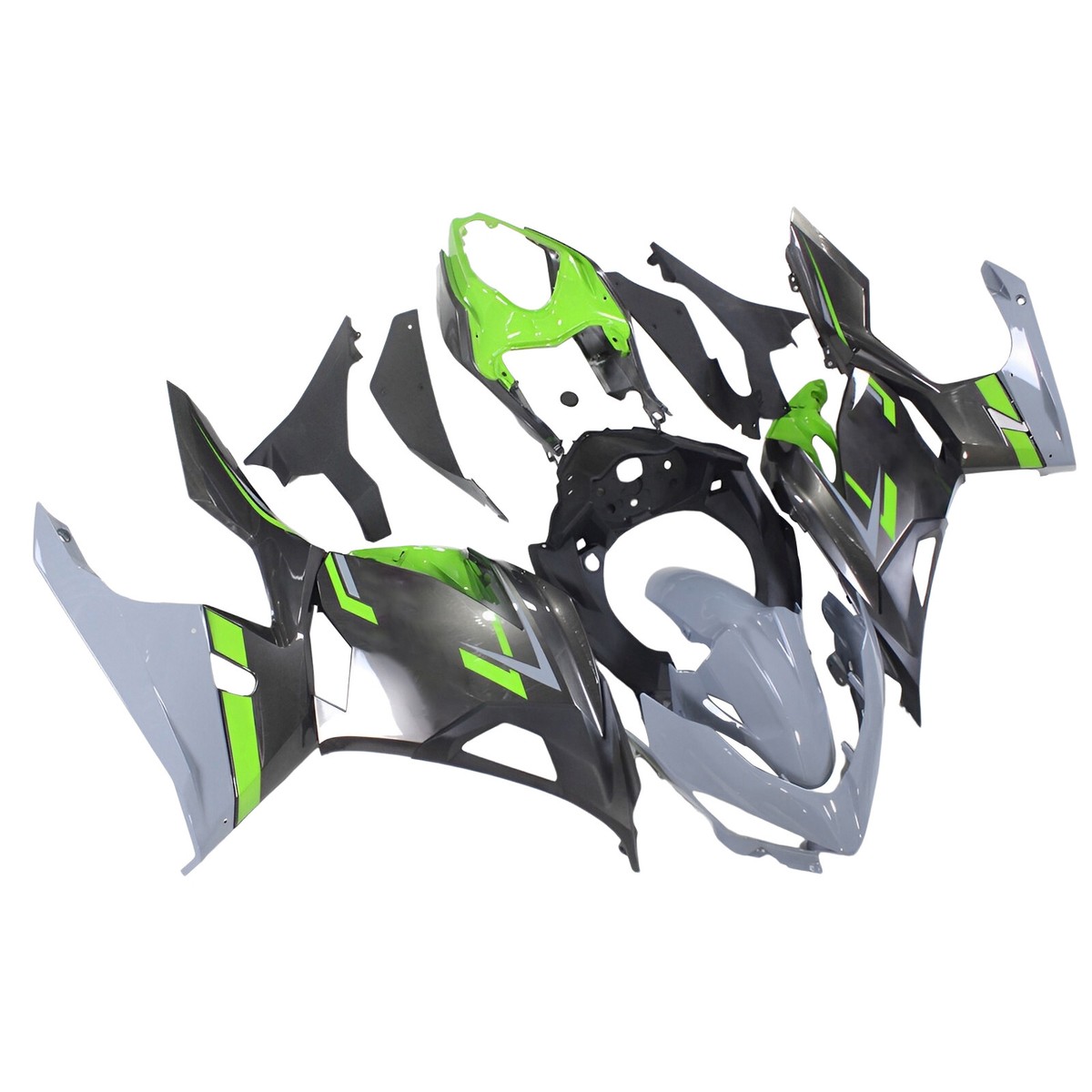 Fairings for Kawasaki Ninja 400 2018 2019 2020 2021 Green Grey ABS