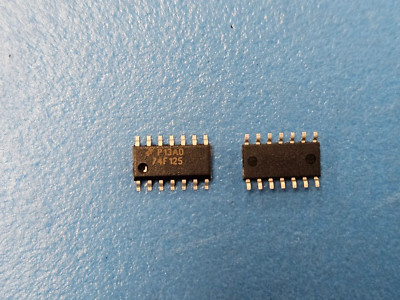 (50PCS) 74F125D Bus Driver, 1-Func, 4-Bit, True Output, TTL, SOIC14
