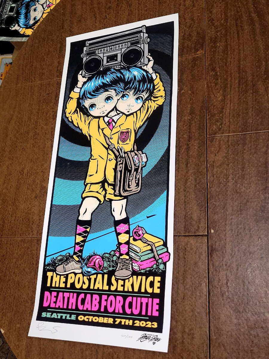 Death Cab for Cutie Summer 2011 ポスター Death Cab for Cutie silkscreen gig poster designed by artist