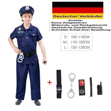Kinder Kostüm Polizist Polizei Junge Karneval Fasching 104 110 116 122 128