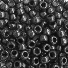 Black Crow Beads Pony Beads Made in USA 6x9mm