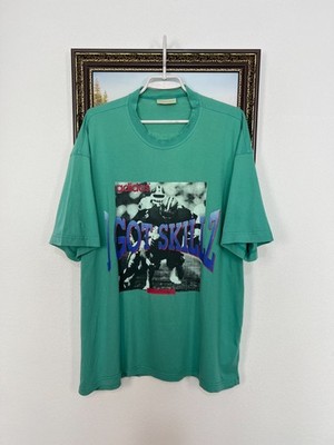 Vintage 90's Adidas Football NFL I Got Skillz TRain Over Print Shirt Mens Size L