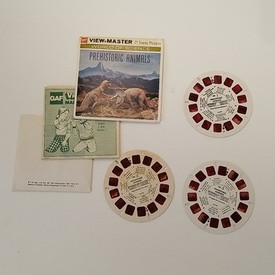 Vintage View Master Prehistoric Animals World Of Science Dino B 6193 3 Reels MCM